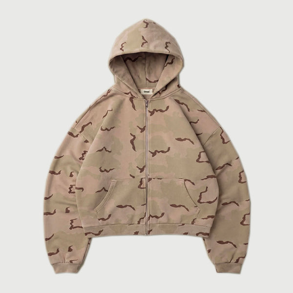 Elwood Camo Zip Hoodie - 'Sand Camo' – FORTS