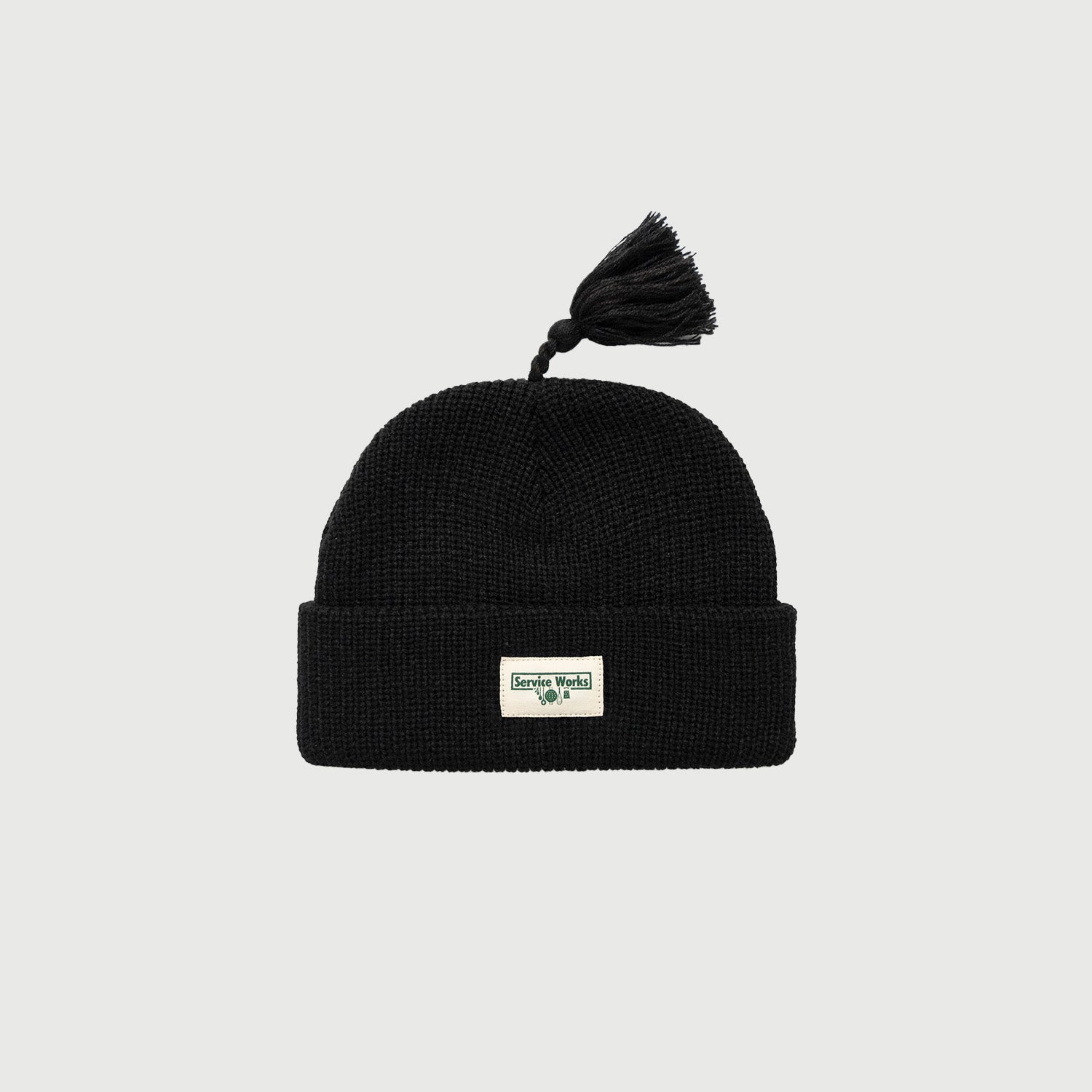 Service Works Tassel Beanie - 'Black' – FORTS