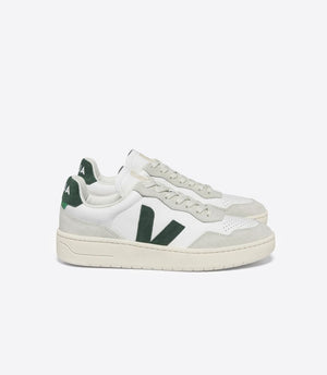 
                  
                    Load image into Gallery viewer, VEJA V-90 O.T. Leather - &amp;#39;Extra White / Cypress&amp;#39;
                  
                