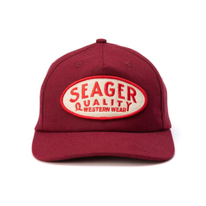 
                  
                    Load image into Gallery viewer, SEAGER &amp;#39;Old Town&amp;#39; Snapback - &amp;#39;Maroon&amp;#39;
                  
                