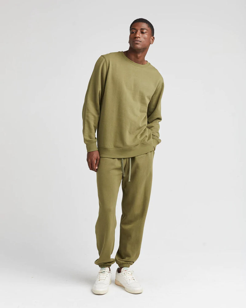 
                  
                    Load image into Gallery viewer, Richer Poorer Recycled Fleece Classic Sweatpant - &amp;#39;Olive Army&amp;#39;
                  
                