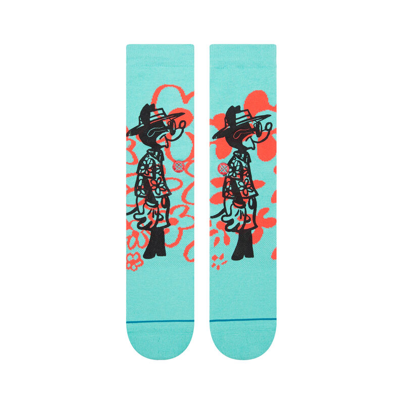 
                  
                    Load image into Gallery viewer, Stance x Disney x Russ Pope Crew Socks  - &amp;#39;Surf Check Blue&amp;#39;
                  
                