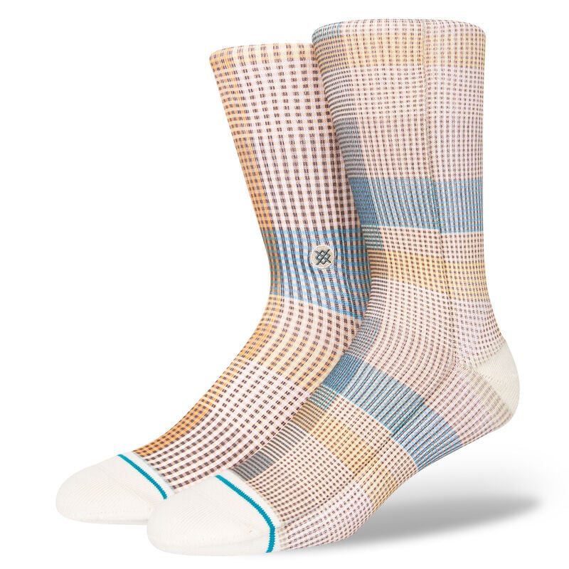 
                  
                    Load image into Gallery viewer, Stance Tartan Crew Socks - &amp;#39;Teal&amp;#39;
                  
                