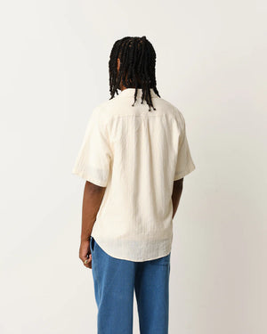 
                  
                    Load image into Gallery viewer, Wax London Drum Shirt - &amp;#39;Ecru Textured Stripe&amp;#39;
                  
                