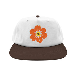 
                  
                    Load image into Gallery viewer, Free &amp;amp; Easy &amp;#39;Island Flower&amp;#39; Two Tone Short Brim Snapback Hat - &amp;#39;Bone / Brown&amp;#39;
                  
                