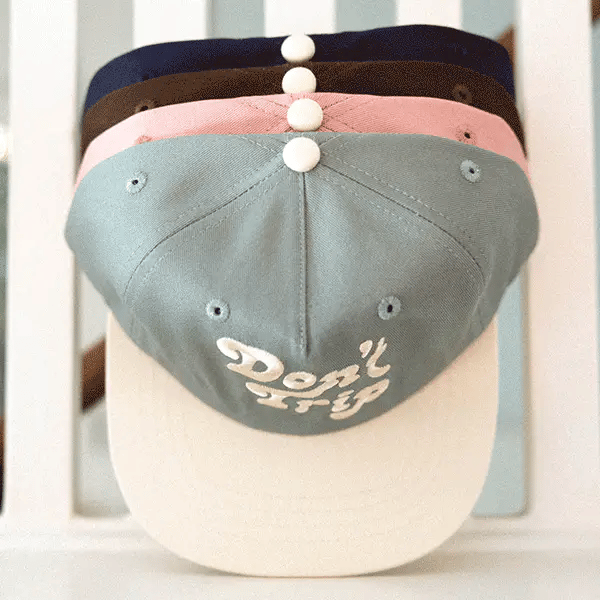 
                  
                    Load image into Gallery viewer, Free &amp;amp; Easy &amp;#39;Don&amp;#39;t Trip&amp;#39; Two Tone Short Brim Snapback Hat - &amp;#39;Sage / Bone&amp;#39;
                  
                