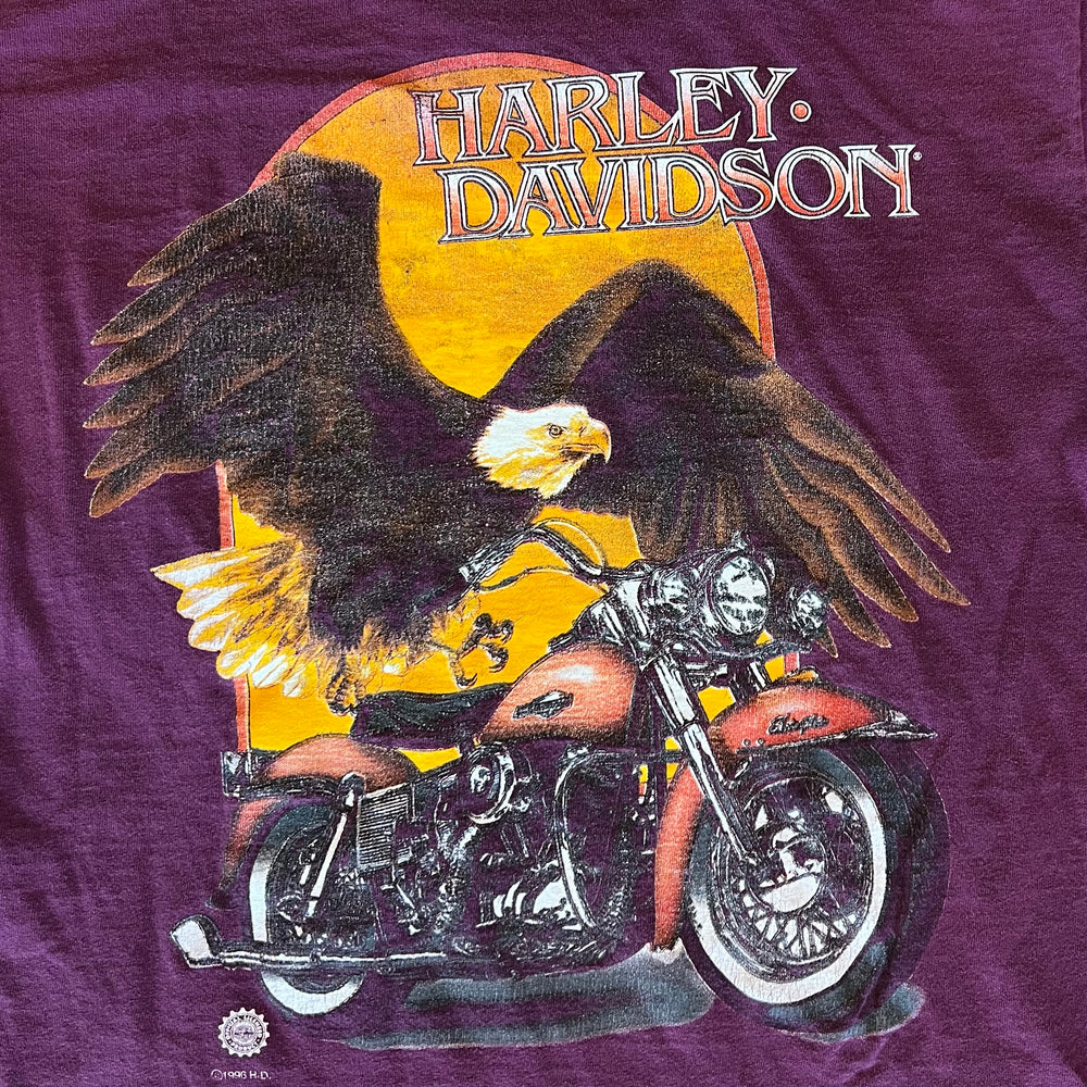 
                  
                    Load image into Gallery viewer, Vintage &amp;#39;96 Harley Davidson &amp;quot;Eagle Sunrise&amp;quot; Long Sleeve Shirt
                  
                