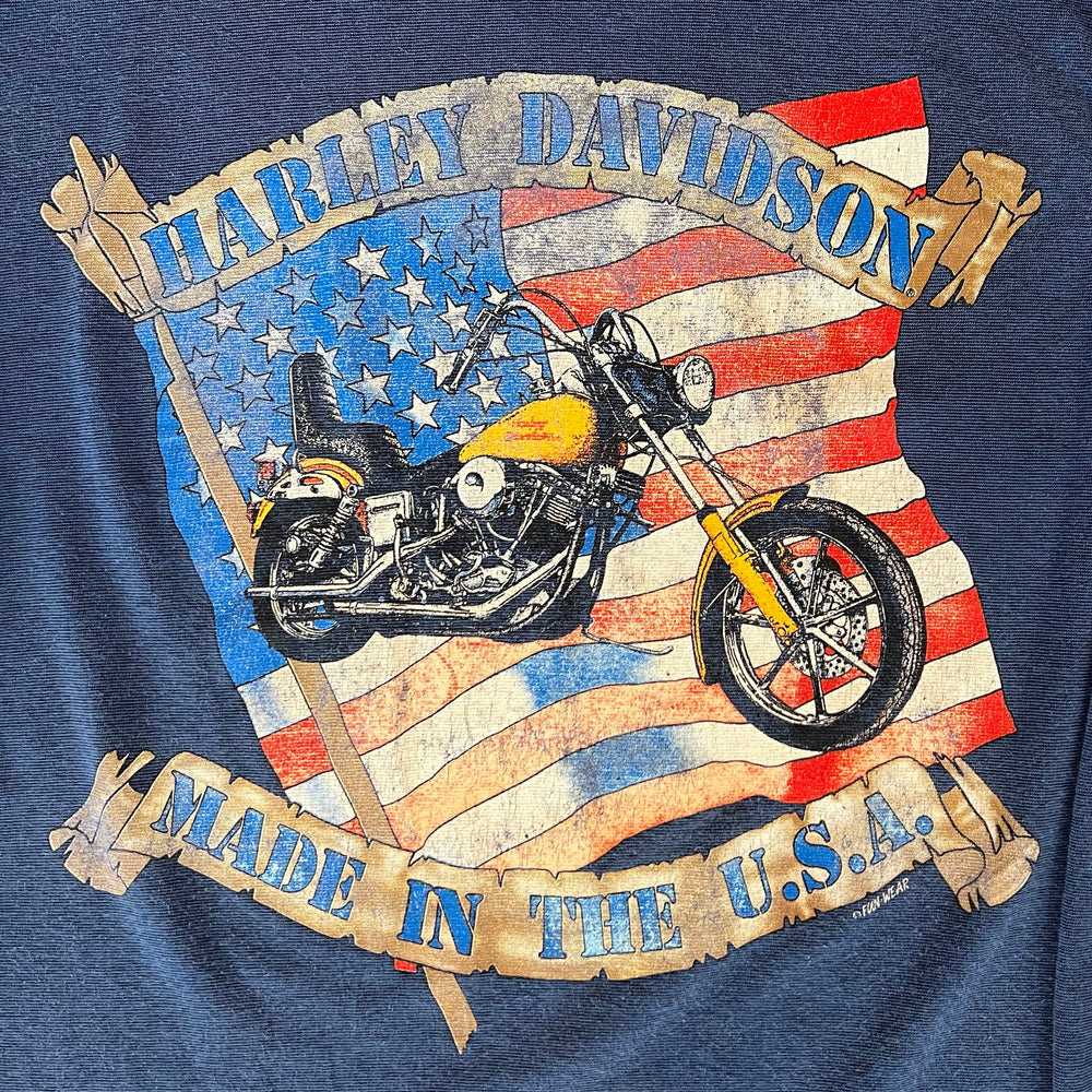 
                  
                    Load image into Gallery viewer, Vintage Harley Davidson &amp;quot;Made In The USA&amp;quot; Long Sleeve Shirt
                  
                