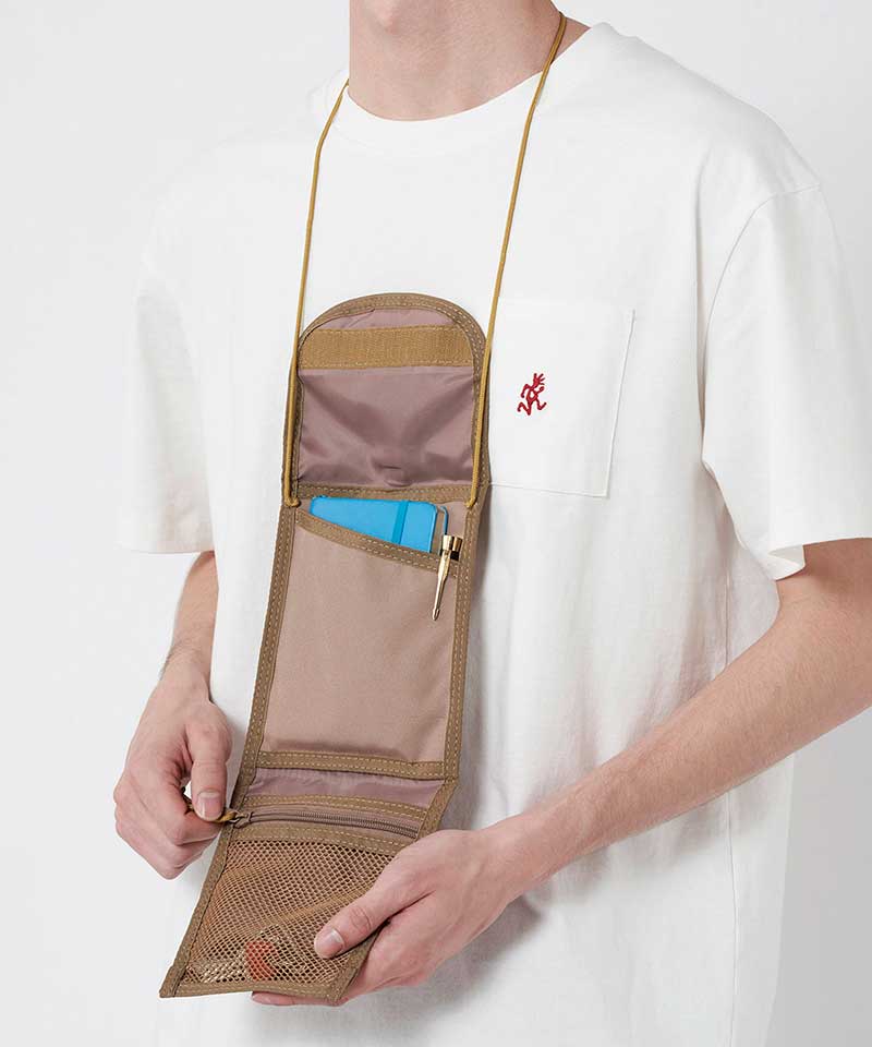 
                  
                    Load image into Gallery viewer, Gramicci Cordura Neck Pouch - &amp;#39;Coyote Beige&amp;#39;
                  
                