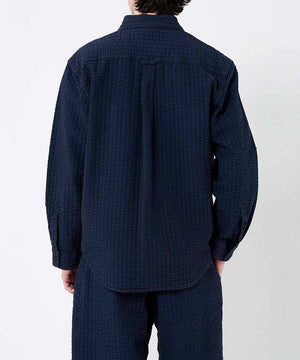 
                  
                    Load image into Gallery viewer, Gramicci O.G. Seersucker Canyon Shirt - &amp;#39;Royal Blue Pigment Dyed&amp;#39;
                  
                