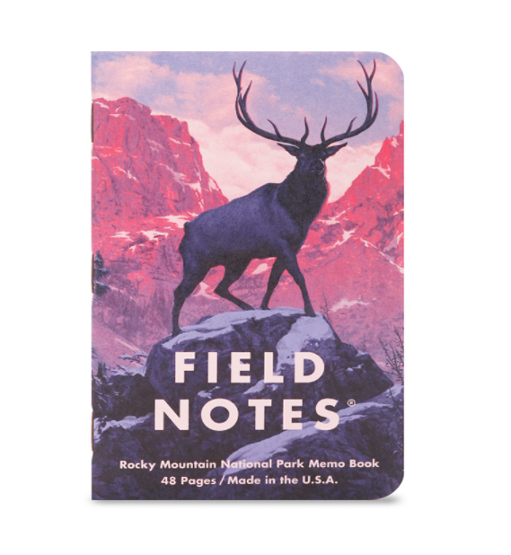 Field Notes National Park Memo Book 3 Pack - 'Rocky Mountain'