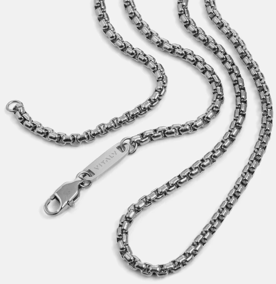 Vitaly Rounded Box Chain 'Silver'