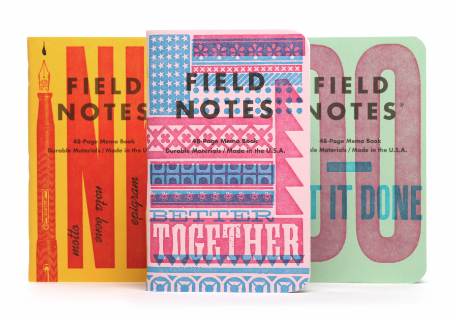 Field Notes - 48 Page 3-Pack - 'Lettterpress Pack C'