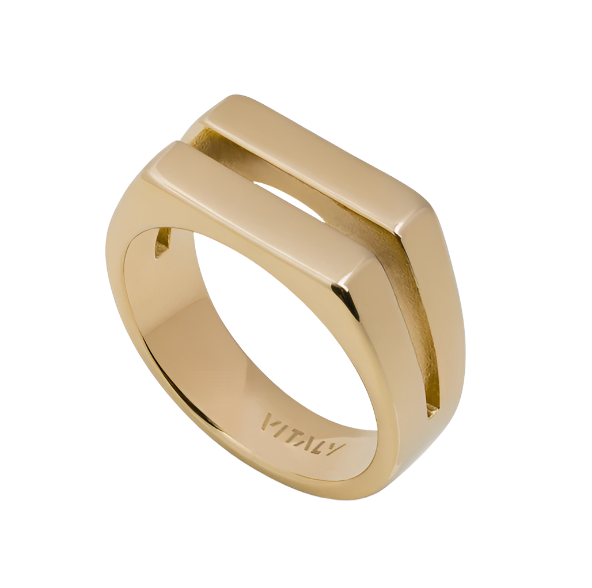 Vitaly - 'Divide' Gold Ring