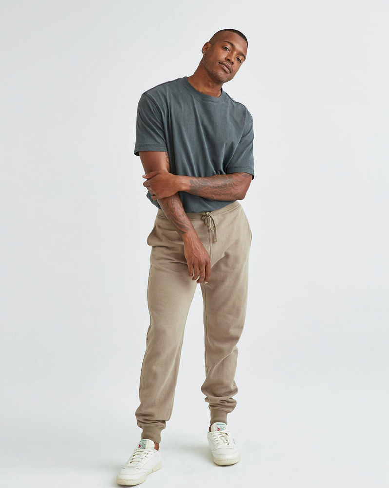 
                  
                    Load image into Gallery viewer, Richer Poorer Recycled Fleece Tapered Sweatpant - &amp;#39;Warm Grey&amp;#39;
                  
                