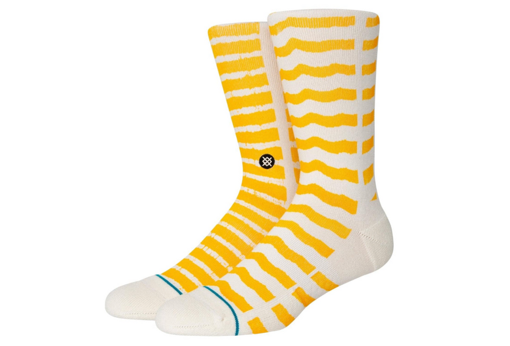Stance Mid Cushion Im Lost Socks - 'Cream / Yellow'