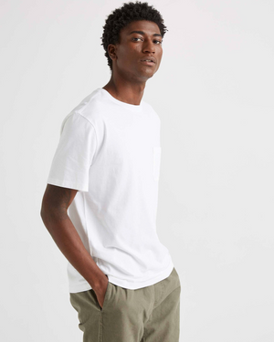 
                  
                    Load image into Gallery viewer, Richer Poorer Pima Pocket Tee - &amp;#39;White&amp;#39;
                  
                
