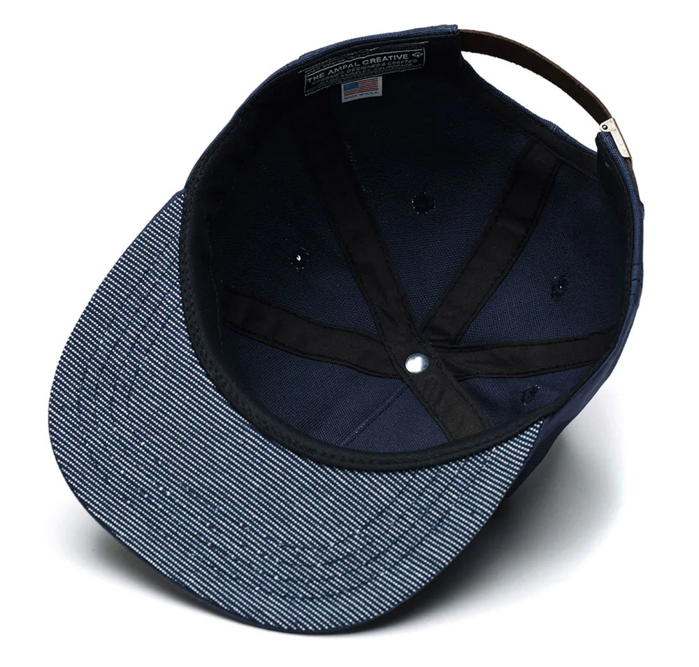 
                  
                    Load image into Gallery viewer, Ampal Creative &amp;#39;Across The Sea&amp;#39; Strapback - &amp;#39;Navy&amp;#39;
                  
                