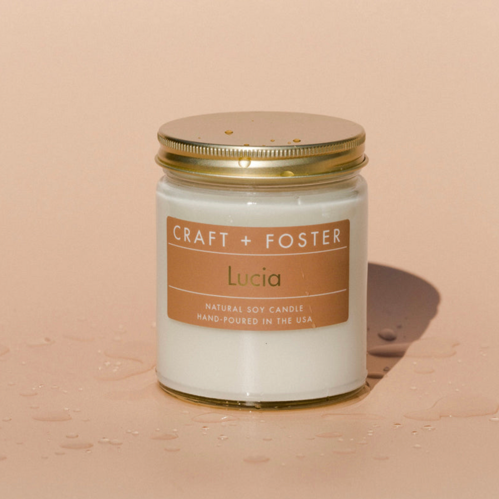Craft + Foster Natural Soy Wax Candle - 'Lucia'