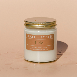 
                  
                    Load image into Gallery viewer, Craft + Foster Natural Soy Wax Candle - &amp;#39;Lucia&amp;#39;
                  
                