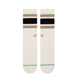 
                  
                    Load image into Gallery viewer, Stance Infiknit Mid Cushion Boyd Stripe Crew Socks - &amp;#39;Black / Cream&amp;#39;
                  
                