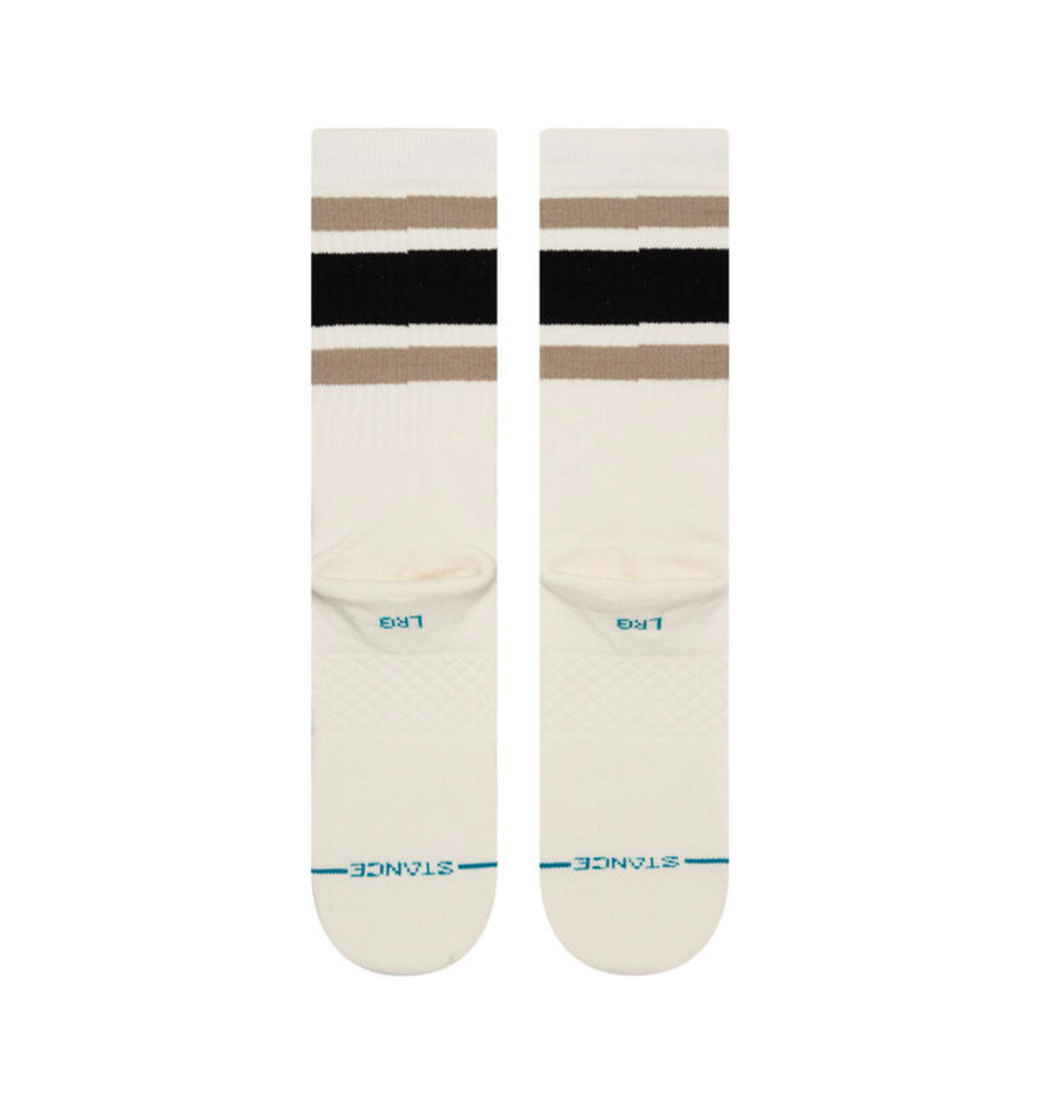
                  
                    Load image into Gallery viewer, Stance Infiknit Mid Cushion Boyd Stripe Crew Socks - &amp;#39;Black / Cream&amp;#39;
                  
                