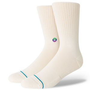 
                  
                    Load image into Gallery viewer, Stance &amp;#39;Love&amp;#39; Crew Socks - &amp;#39;White&amp;#39;
                  
                